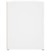 vidaXL Suport pantofi, alb, 100x35x45 cm, lemn prelucrat