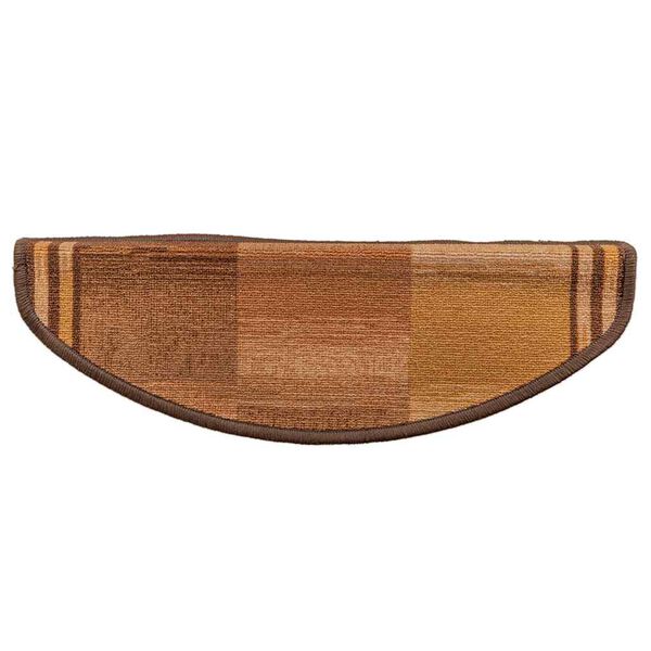 vidaXL Covorașe pentru scări autoadezive, 10 buc., maro, 65x21x4 cm