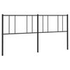 vidaXL Tăblie de pat de schimb metalică, negru, 200 cm