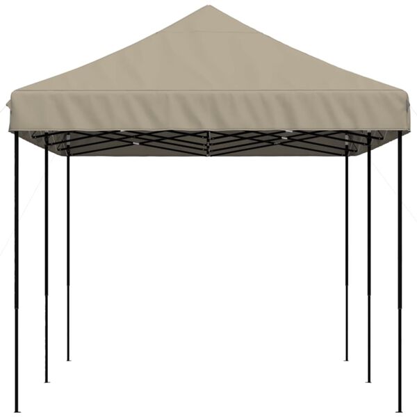 vidaXL Cort de petrecere pliabil Pop-Up, taupe, 580x292x315 cm