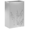 vidaXL Vază pentru Grădină Argintiu 50 x 30 x 75 cm Oțel Galvanizat