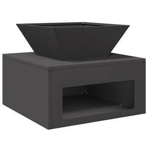 vidaXL Cuptor de foc Negru 50 x 50 x 40 cm Oțel