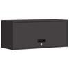 vidaXL Dulap de perete pentru garaj Negru 80 x 33 x 35 cm