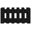 vidaXL Jardinieră grădină design gard negru 60x30x30 cm lemn masiv pin