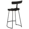 vidaXL Scaune de bar 2 buc Negru 49x43x88 cm lemn masiv de mango