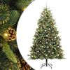 vidaXL Pom de Crăciun Artificial cu Ramuri Articulare și Conuri 240 cm