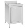 vidaXL Dulap pentru chiuvetă comercial, 60x60x96 cm, oțel inoxidabil