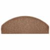 vidaXL Covorașe pentru scări, 15 buc., 65x24x4 cm, maro, semirotunde, mari