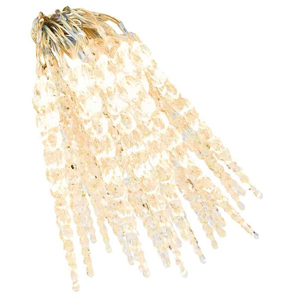 vidaXL Țurțuri luminițe de Crăciun 40 buc. alb cald acril telecomandă