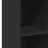 vidaXL Dulap înalt, negru, 40x41x124 cm, lemn prelucrat