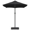 vidaXL Parasol de Grădină Negru 385 x 209 x 244 cm țesătură