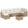 vidaXL Set de canapea 8 buc. Bej poliratan