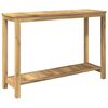 vidaXL Masă de consolă pentru grădină Alb spală 108,5 x 35 x 75 cm