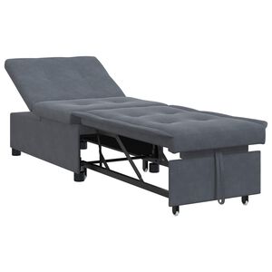 vidaXL Pat canapea Gri &icirc;nchis 194 x 67 x 82 cm Catifea
