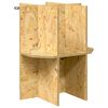 vidaXL Bază pentru terariu cu raft Maro 40 x 40 x 50 cm OSB