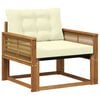 vidaXL Set de canapele de exterior Lemn solid de Acacia și Textilene