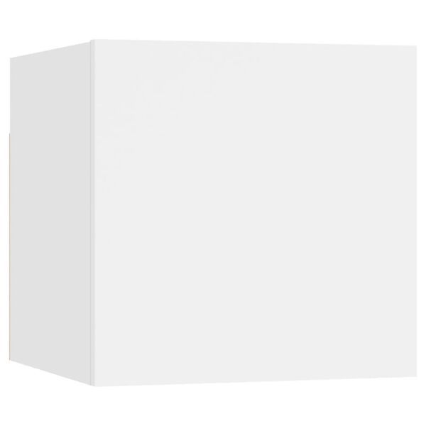 vidaXL Dulapuri TV suspendate 8 buc., alb, 30,5x30x30 cm