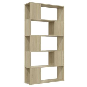 vidaXL Bibliotecă/Separator cameră, stejar Sonoma, 80x24x155 cm, PAL