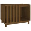 vidaXL Casă pentru c&acirc;ini, maro miere, 90x60x67 cm, lemn masiv de pin