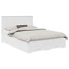 vidaXL Cadru de pat cu sertar Alb 140 x 190 cm Lemn prelucrat