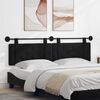 vidaXL Cap de pat suspendat Pe perete Negru 190 x 55 x 5 cm Catifea