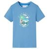 vidaXL Tricou pentru copii, albastru mediu, 116