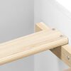 vidaXL Cadru de pat, alb, 90x190 cm, lemn prelucrat