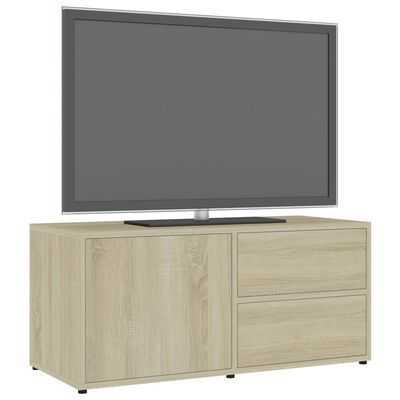 vidaXL Comodă TV, stejar Sonoma, 80 x 34 x 36 cm, PAL
