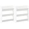 vidaXL Pantofare de perete, 2 buc., alb, 80x18x90 cm, PAL