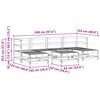 vidaXL Set de lounge pentru grădină 7 pcs Maro Ceară Lemn masiv de pin
