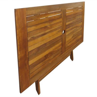 vidaXL Set mobilier de exterior pliabil, 5 piese, lemn de acacia