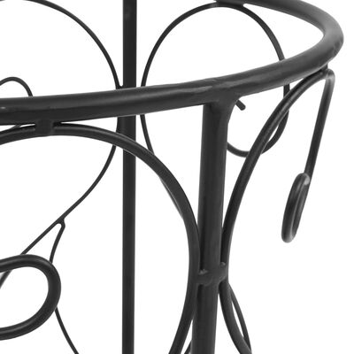 vidaXL Suport pentru umbrelă, stil vintage, metal, 26x46 cm, negru