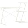 vidaXL Birou cu raft, alb, 116 x 50 x 93 cm