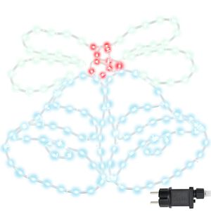 vidaXL Clopoțel de Crăciun cu 144 LED Multicolour 57 x 47,5 cm PVC