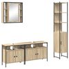 vidaXL Set de mobilier pentru baie 4 buc. Stejar Sonoma