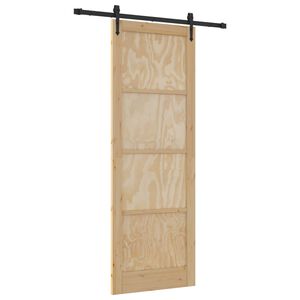 vidaXL Ușă glisantă ORKDAL natural 83 x 232 cm Lemn masiv de pin