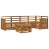 vidaXL Set de canapele de exterior 6 buc. natural Poliester