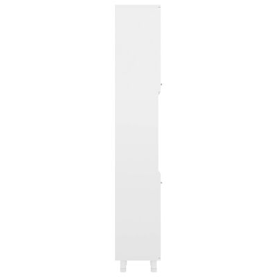 vidaXL Dulap de baie, alb extralucios, 30 x 30 x 179 cm, PAL