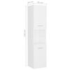 vidaXL Set mobilier de baie, alb, lemn prelucrat