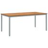 vidaXL Masă de exterior Natural și Gri 180 x 90 x 75 cm