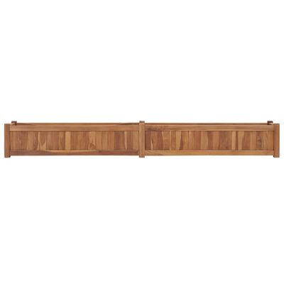 vidaXL Strat înălțat, 200x30x25 cm, lemn masiv de tec