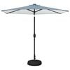 vidaXL Parasol de grădină cu lumini LED și bază 270 x 270 cm Poliester