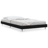 vidaXL Cadru de pat, negru, 90x200 cm, lemn prelucrat