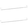 vidaXL Șine pentru perdele 2 buc, alb și argintiu, 90-135 cm, aluminiu