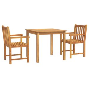 vidaXL Set mobilier de grădină, 3 piese, lemn masiv de acacia