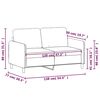 vidaXL Canapea cu 2 locuri, roz, 120 cm, catifea