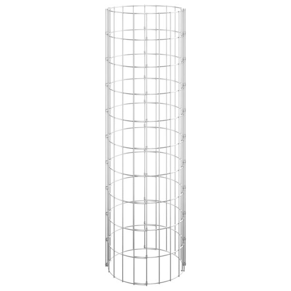 vidaXL Stâlp de gabion, Ø30x100 cm, oțel galvanizat, circular
