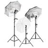 vidaXL Kit lumini studio foto cu trepiede și umbrele