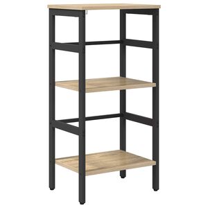 vidaXL Raft pentru cărți 2 niveluri 40 x 29,5 x 81 cm Lemn prelucrat