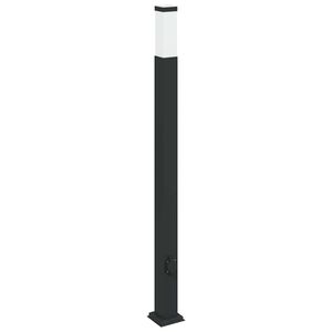 vidaXL St&acirc;lp luminos cu priză 110 cm negru IP44